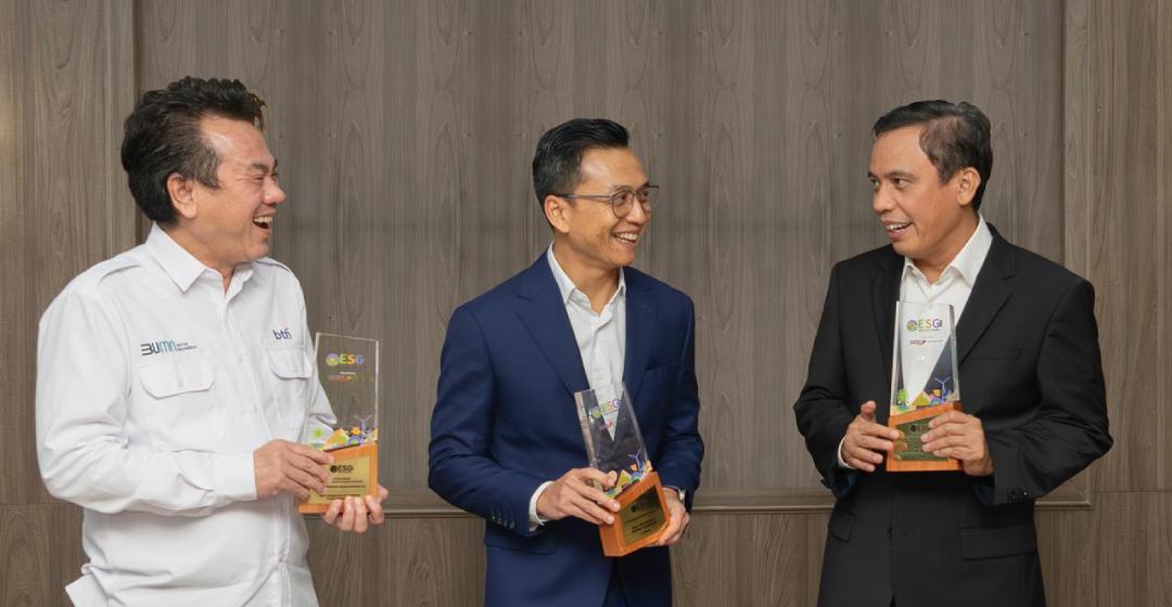 KONSISTEN TERAPKAN PRINSIP PERBANKAN KEBERLANJUTAN, BTN BORONG PENGHARGAAN ESG INITIATIVES AWARDS (EIA) 2024